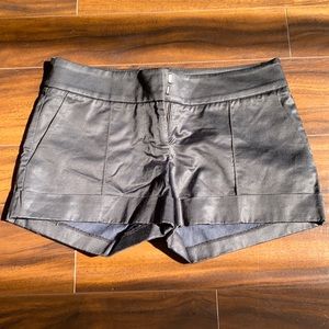 Bebe Black cuff black shorts 0